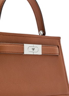Tory Burch Lee Radziwill Mini Pebbled Leather top Handle bag - Tan - One Size