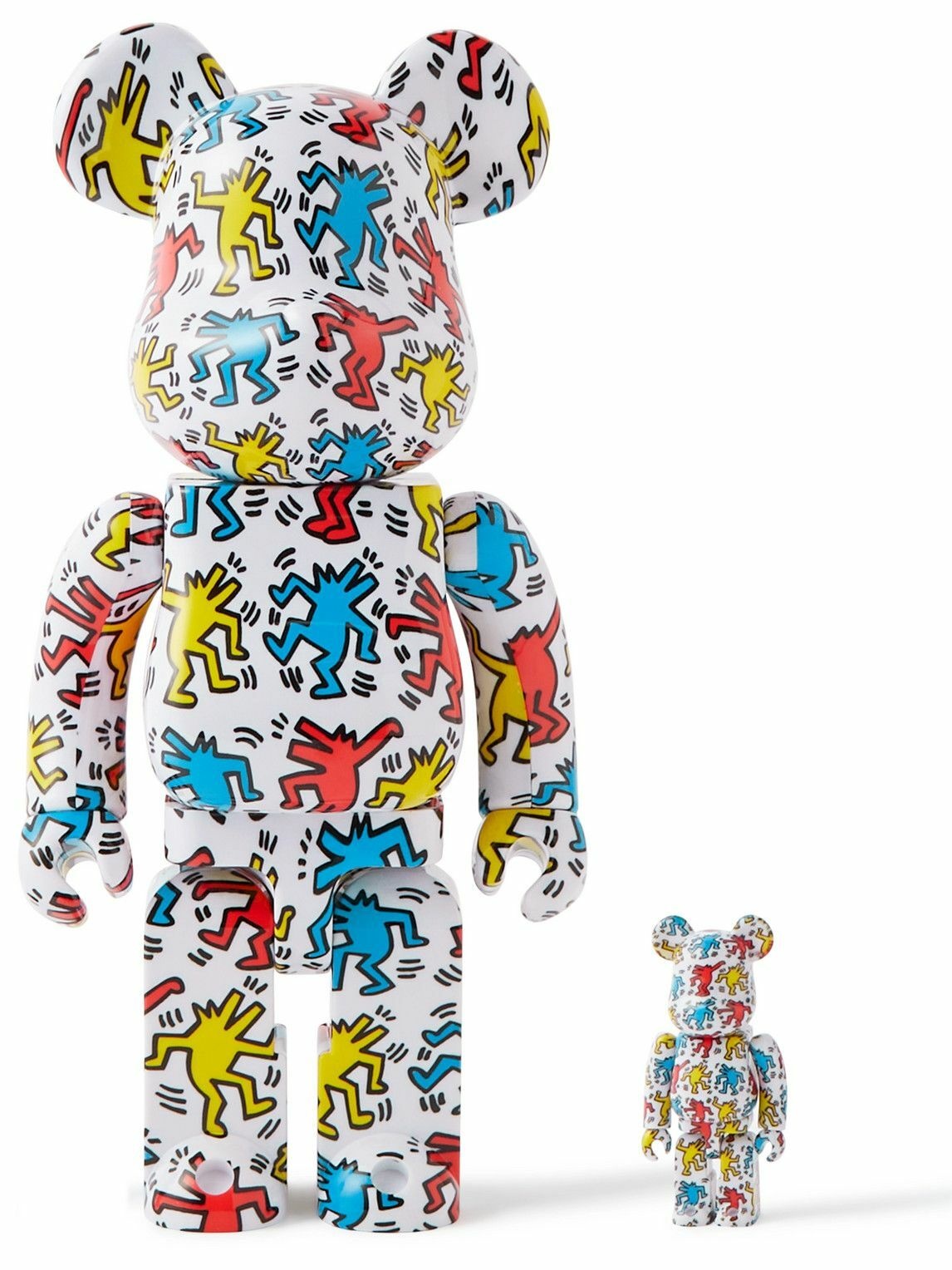 Photo: BE@RBRICK - Keith Haring #9 100% 400% Printed PVC Figurine Set