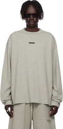 Fear of God ESSENTIALS Gray Classic Fit Long Sleeve T-shirt