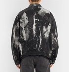Balenciaga - Oversized Bleached Denim Jacket - Men - Black