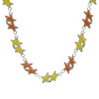 TwoJeys Melted Stars Necklace in Yellow/Orange 