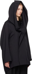YOHJI YAMAMOTO Black R-Hooded Jacket