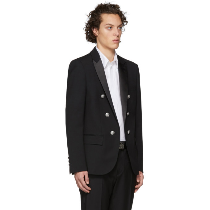 Balmain Men's Tonal Monogram Tuxedo Jacket