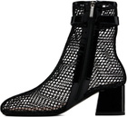 ALAÏA Black Fishnet 55 Boots