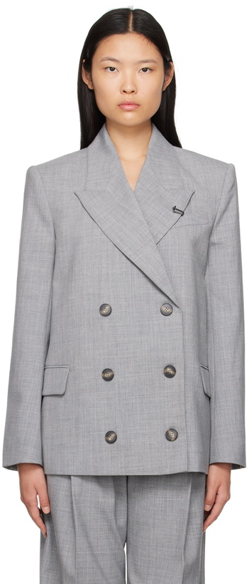 Photo: CAMILLA AND MARC Gray Lazlo blazer