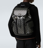 Gucci GG leather-trimmed backpack