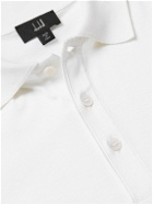 Dunhill - Cotton and Silk-Blend Polo Shirt - White