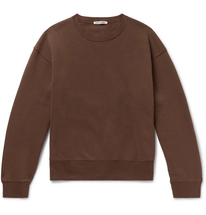 Photo: Our Legacy - Fleece-Back Cotton-Blend Jersey Sweatshirt - Men - Brown