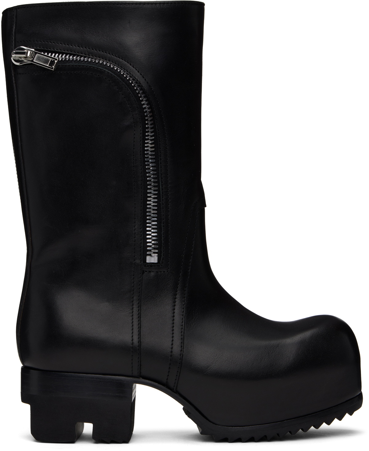 【RICK OWENS】ブラック Hollywood Bauhaus Ballast Pull ブーツ black-hollywood-bauhaus-