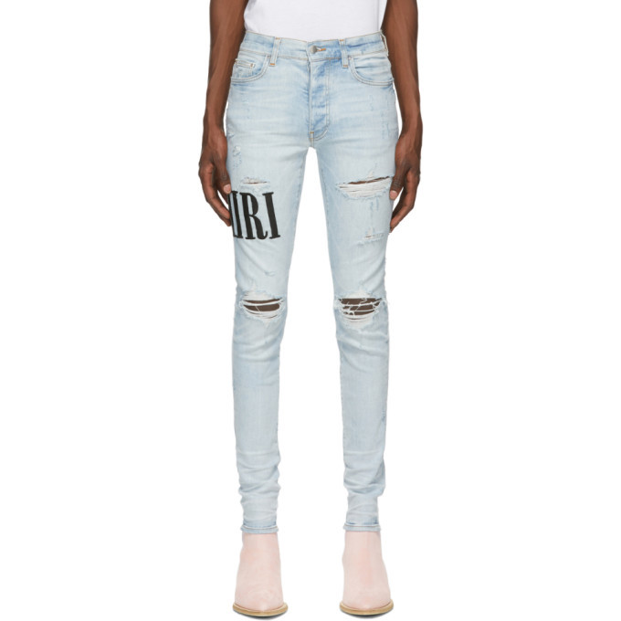 Photo: Amiri Blue Thrasher Plus Jeans