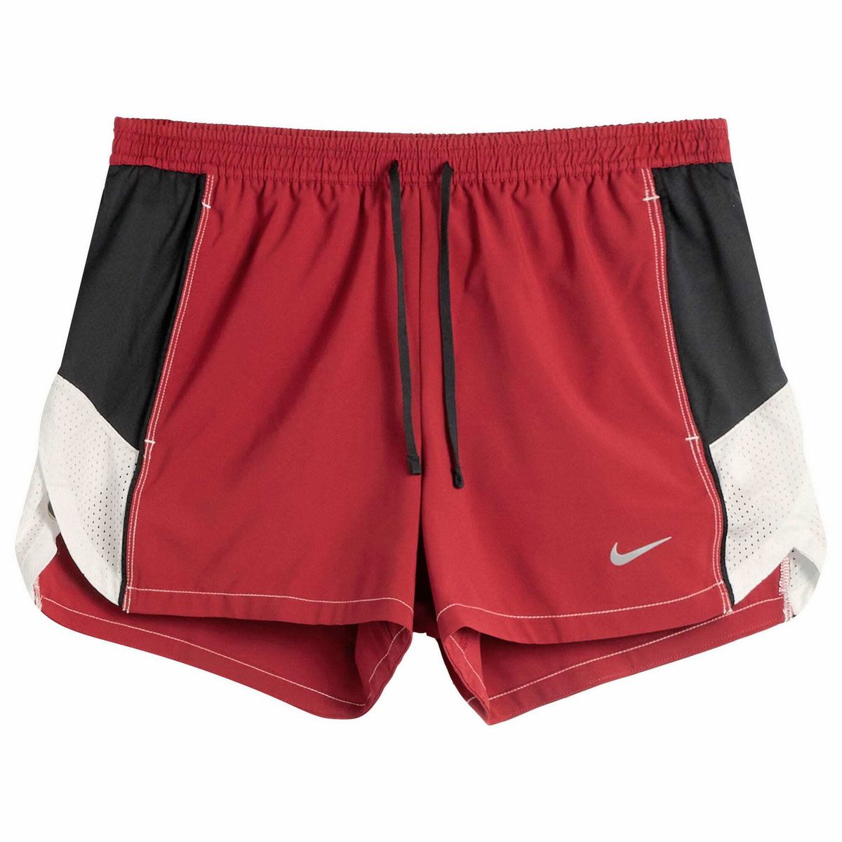 nike red and black shorts