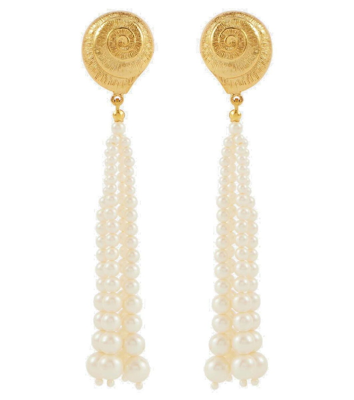 Photo: Jennifer Behr Marcelline faux pearl drop earrings