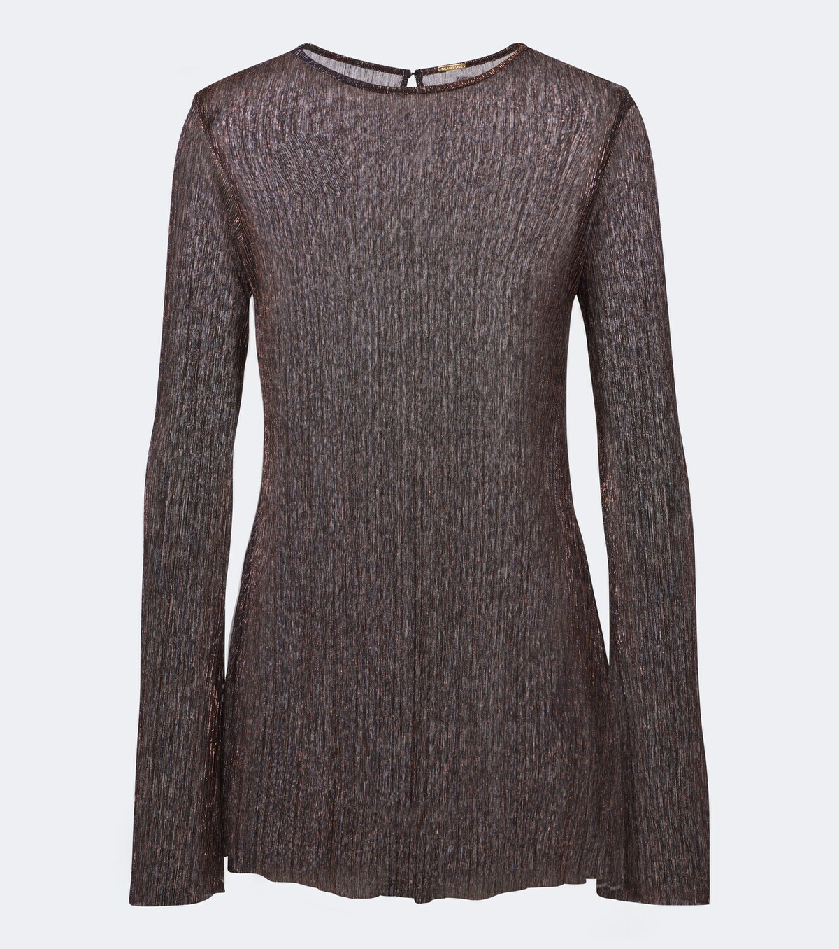 Cala de la Cruz Loreta knitted lamé top