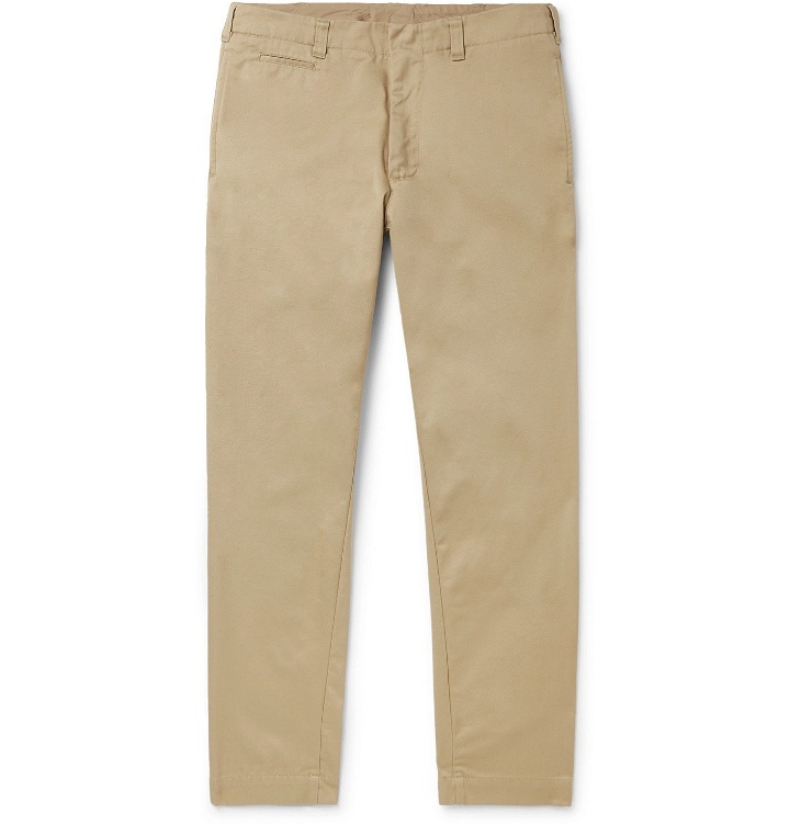 Photo: NANAMICA - Tapered Cotton-Blend Twill Chinos - Neutrals