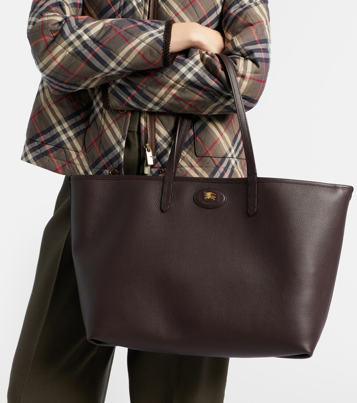Burberry Reversible Burberry Check Medium leather tote bag