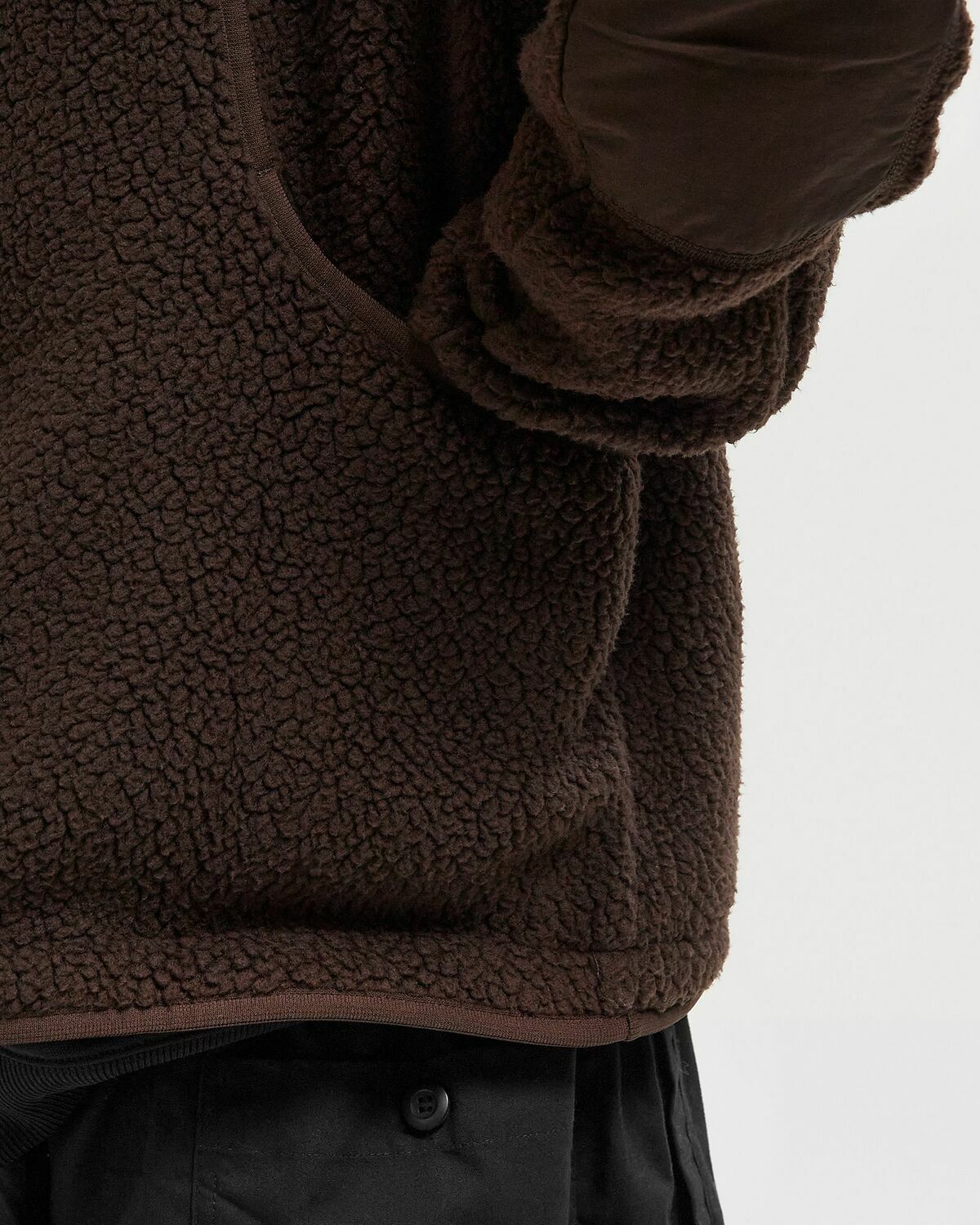 Pas Normal Studios Off-Race Pile Fleece Jacket Brown Men
