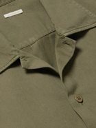 Massimo Alba - Cotton-Gabardine Shirt - Green