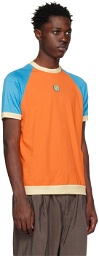 Lukhanyo Mdingi Orange Colorblocked T-Shirt