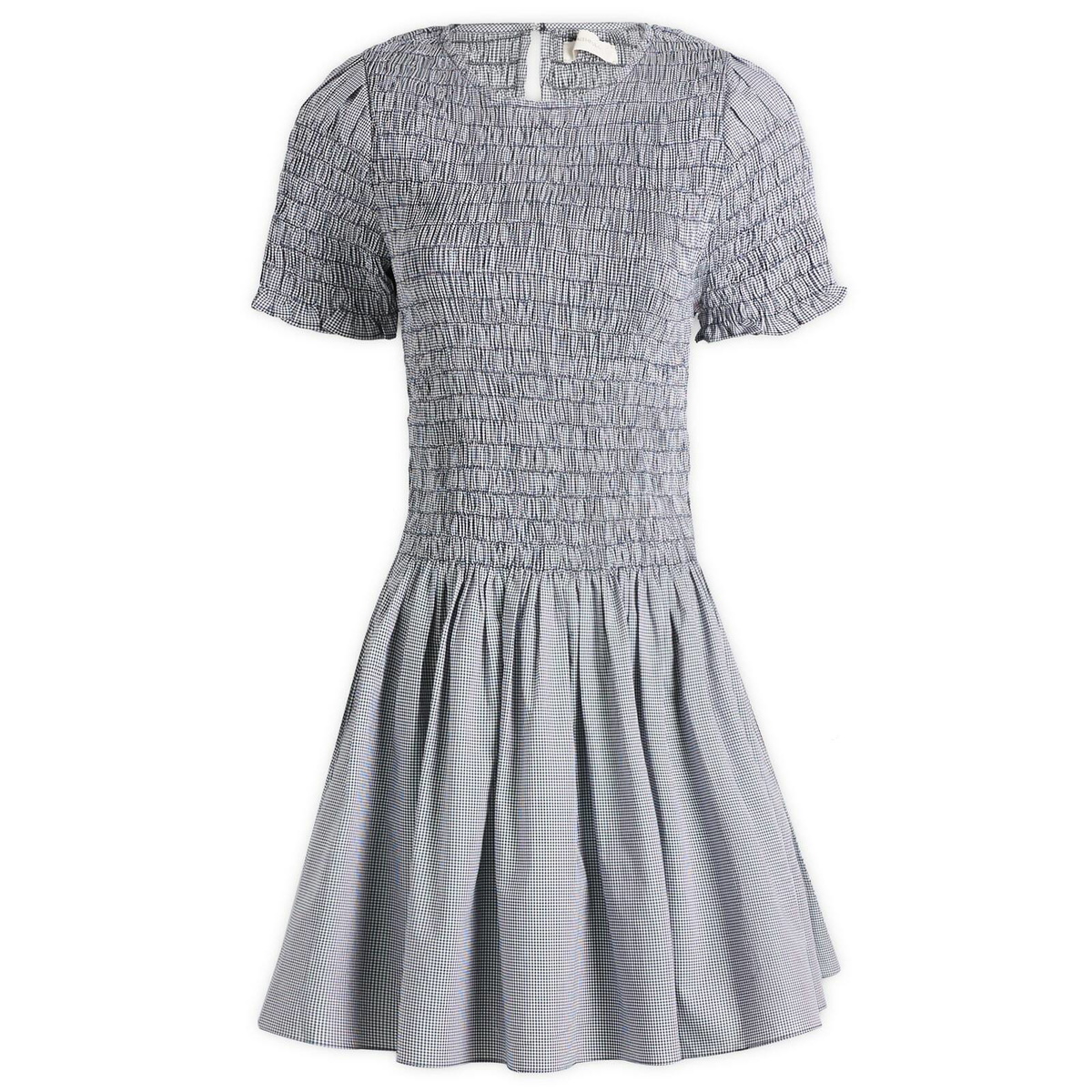 Faithfull The Brand Women's Edda Gingham Mini Dress in Hanne Gingham Vintage Navy