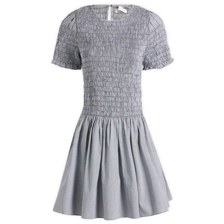 Photo: Faithfull The Brand Women's Edda Gingham Mini Dress in Hanne Gingham Vintage Navy