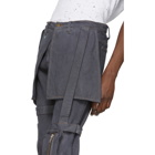 Who Decides War by MRDR BRVDO SSENSE Exclusive Grey Kargo Pants