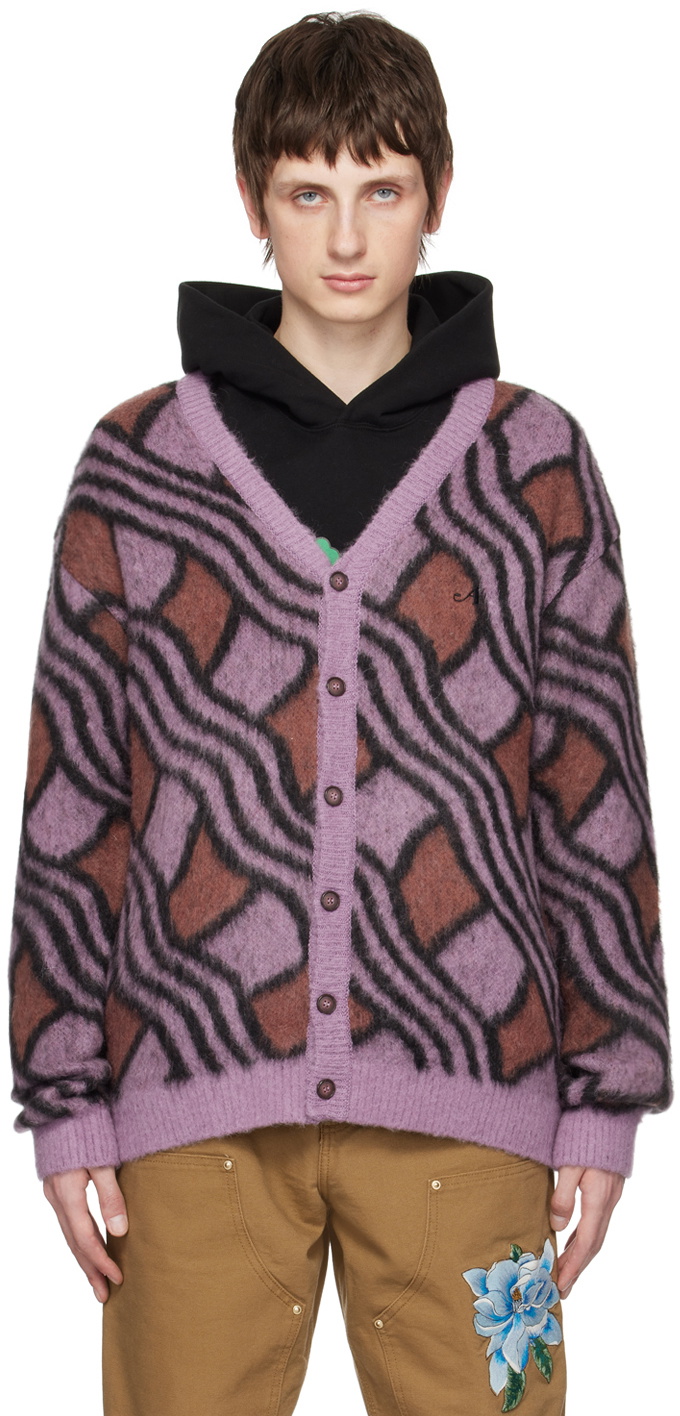 Awake NY Pink Wavy Cardigan Awake NY 