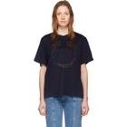 Stella McCartney Navy Happy Logo T-Shirt