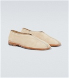 Lemaire - Piped suede loafers