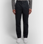 Bellerose - Midnight-Blue Pleated Cotton-Twill Trousers - Blue