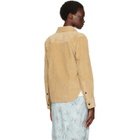 Bottega Veneta Tan Cotton Corduroy Shirt