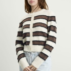 Samsøe Samsøe Women's Sacian Cardigan in Black Coffee Stripe