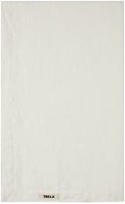 Tekla White French Linen Bedspread