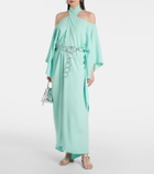 Taller Marmo Mambo halterneck belted kaftan