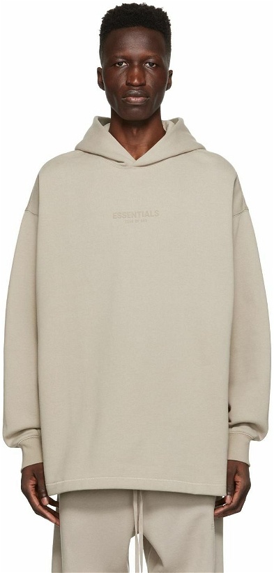 Photo: Fear of God ESSENTIALS Gray Relaxed Hoodie