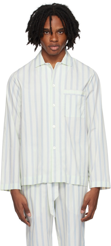 Photo: Tekla Off-White Long Sleeve Pyjama Shirt