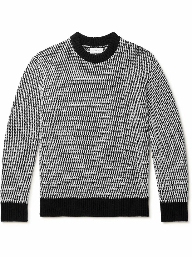Photo: Mr P. - Wool-Jacquard Sweater - Black