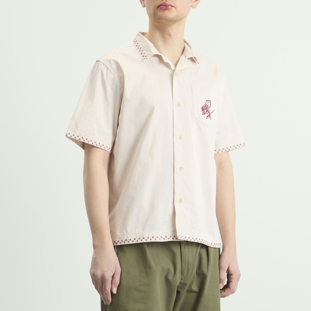 Service Works Men's Border Shirt in Off White