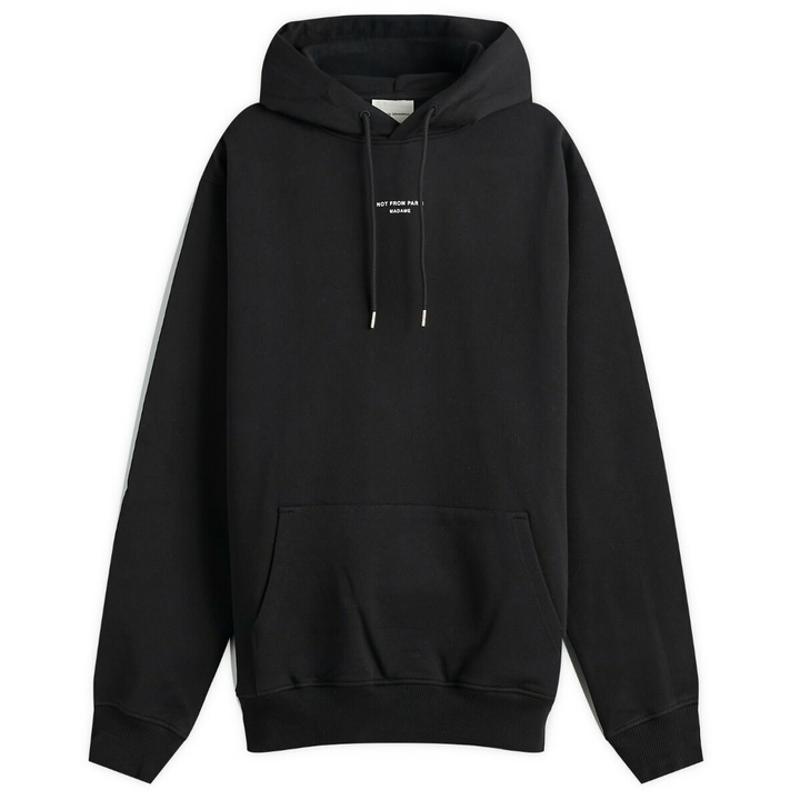 Photo: Drôle de Monsieur Men's Not From Paris Madame Classic Hoodie in Black