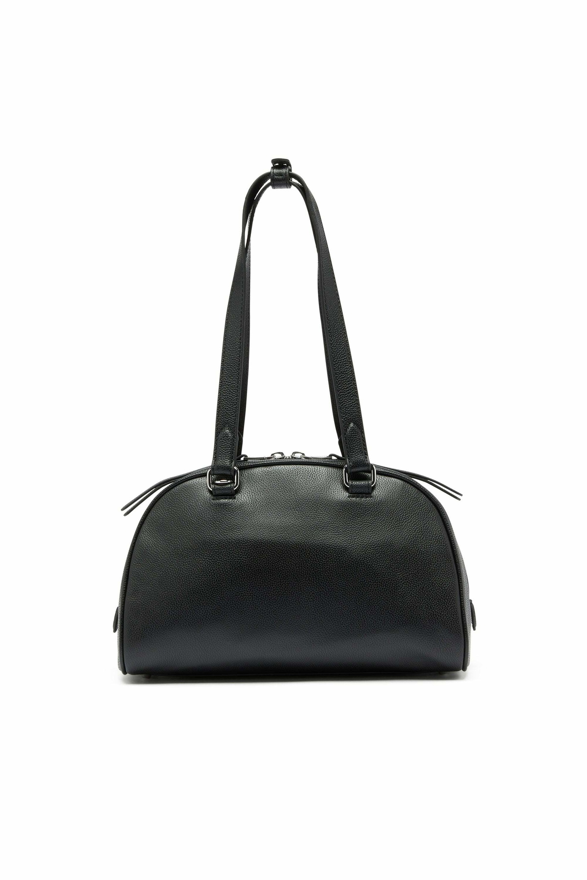 Diesel 1DR Dome - Leather Boston bag with embossed logo - Handbags - Unisex -