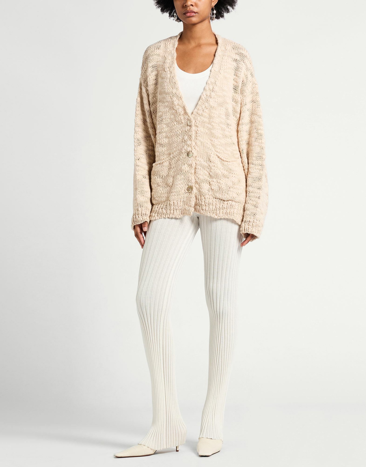 Berna Womens Cardigan in Beige