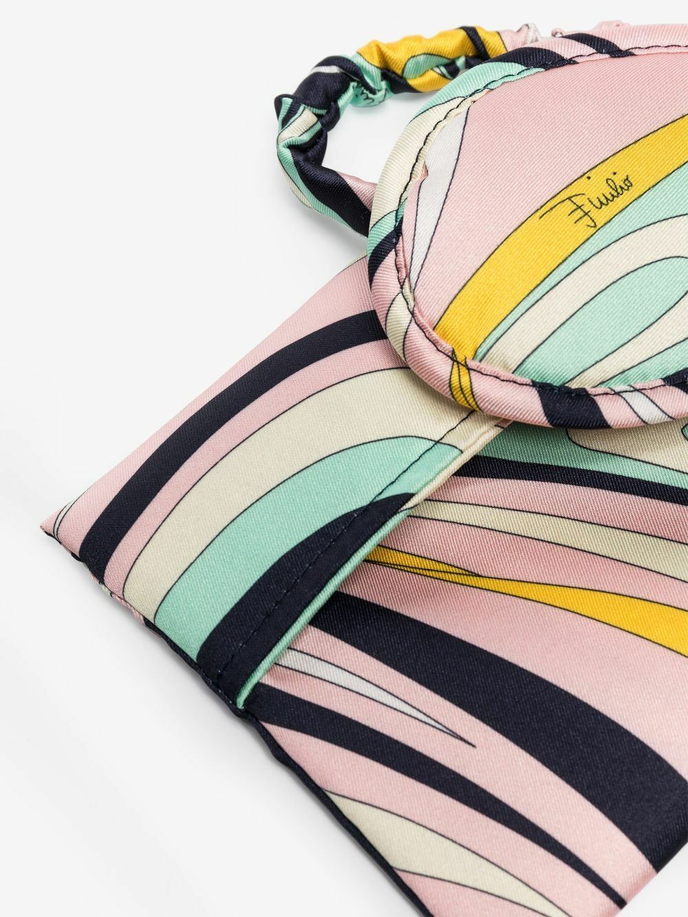 エミリオプッチ アイマスク PUCCI Pink Onde-Print Eye Mask Emilio Pucci