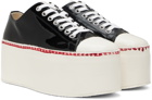 Marni Black Gooey Platform Sneakers