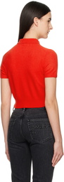 alexanderwang.t Red Logo Embroidered Cardigan
