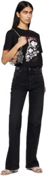 Rabanne Black Embellished Jeans