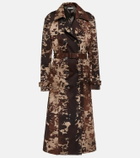 Acne Studios Cow-print cotton trench coat