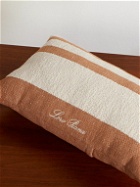 Loro Piana - Moai Striped Cotton-Blend Bouclé Beach Pillow