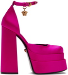 Versace Pink Medusa Aevitas Platform Heels