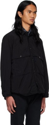 Comme des Garçons Homme Black Press-Stud Shirt