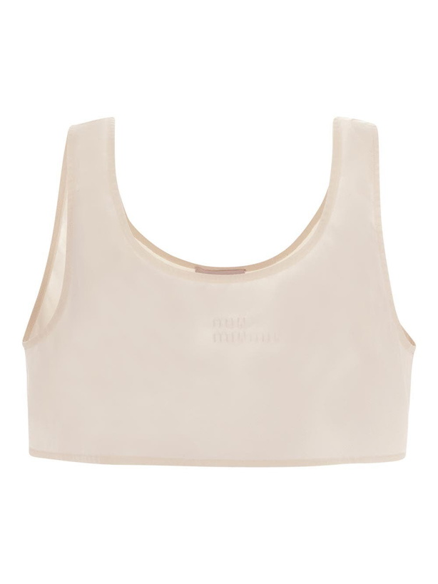 Photo: Miu Miu Logo Tank Top