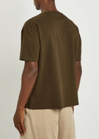 Raith Tomas Crinkled Woven T-shirt Dark Brown